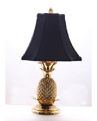 Brass Pineapple Lamp-Black